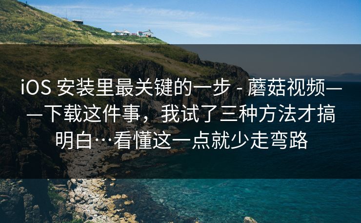 iOS 安装里最关键的一步 - 蘑菇视频——下载这件事，我试了三种方法才搞明白…看懂这一点就少走弯路  第1张
